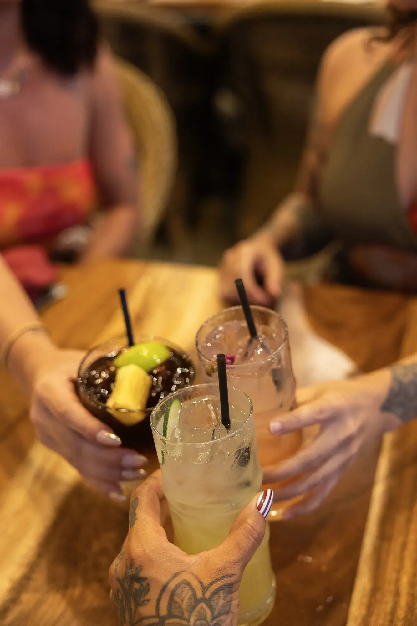 House Liquors at Kona Inn Restaurant, Vodka, gin, tequila, rum, whiskey.