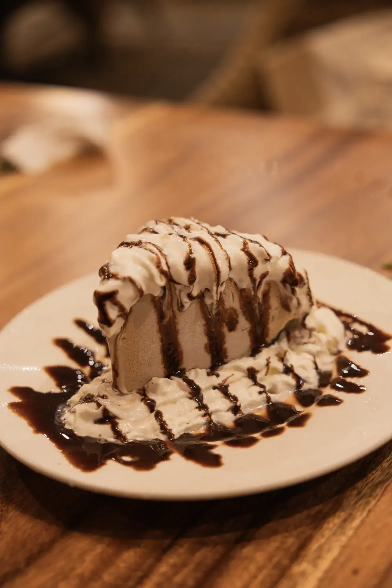 Kona Inn Mud Pie at Kona Inn Restaurant, Chocolate, coffee ice cream, cookie crust.
